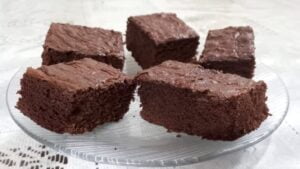 Chocolate brownies are square or rectangular chocolate baked confection.