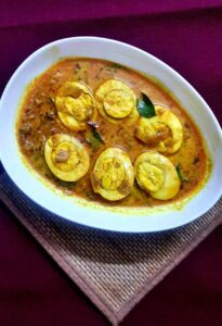 Egg Curry in Coconut Milk