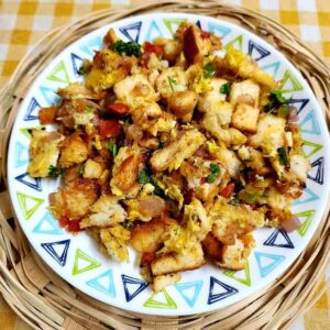Egg Stumbler is a delicious and flavorful dish that combines the goodness of bread, eggs, and aromatic spices. It is a perfect breakfast or snack option that can be prepared quickly and easily, but also packed with sufficient flavor and nutrition. 