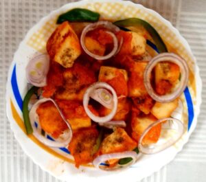 Paneer 65 is a delicious starter recipe using paneer, which also belongs to the street food category. 
