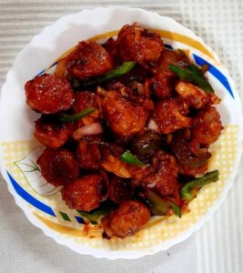 This is a simple recipe of Soya chunks, which can be used as a starter or snack. It also goes well with chappathi’s, special rices, etc. 
