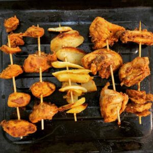 Tandoori chicken is a North Indian recipe, where chicken pieces are marinated with yogurt, lemon juice and spices and is then grilled or roasted until it is cooked properly. 