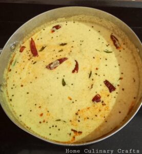 Kaalan or Banana kaalan is one of the traditional dish of Kerala which is prepared by using banana nendran, coconut and yogurt. Kaalan plays a major role in the onam sadhya. There are many recipes of kaalan with slight variations in the ingredients used. 