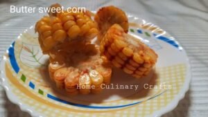 This simple spicy sweet corn dish belongs to the street food category in India. This recipe is easy to customize based on your taste. Here the corn is boiled in pressure cooker and is mixed with spices uniformly over it.