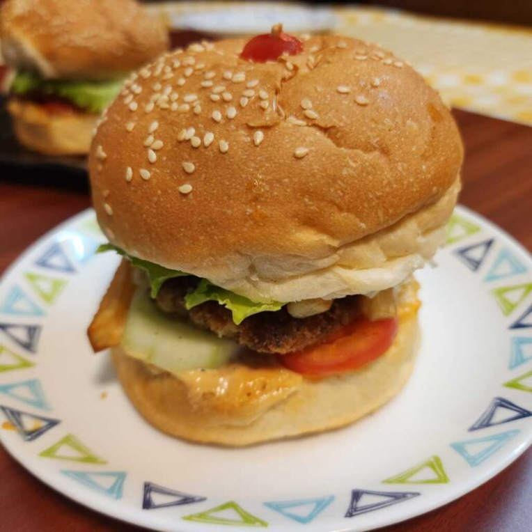 Homemade Beef Patty Burger