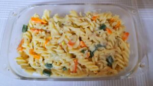White Sauce Pasta with Vegetables